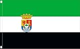 DURABOL Bandera de Extremadura flag 90x150cm SATIN...