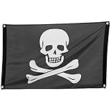 com-four Bandera Pirata con Calavera y Tibias...