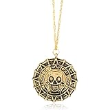 DYKJ Collar Colgante de Moneda Azteca Jack Sparrow...