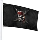 HAOHAODE - Bandera de piratas del Caribe de 90 x...