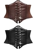 2 Piezas de Cinturón Corsé de Steampunk...
