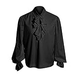 Mcaishen Ropa Medieval para Hombres Retro Color...