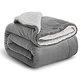 Bedsure Manta Reversible de Franela/Sherpa...