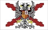 Durabol Bandera de Cruz DE BORGOÑA con Águila...