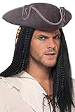Smiffy's 40378 - Sombrero de capitán pirata de...