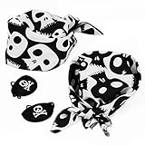 Pirata Bandana y Parche en el Ojo 4 uds. Foulard...