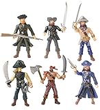 YIJIAOYUN 6 Piezas de acción Figura Piratas de...