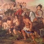 Pintura colonizacion de los indigenas