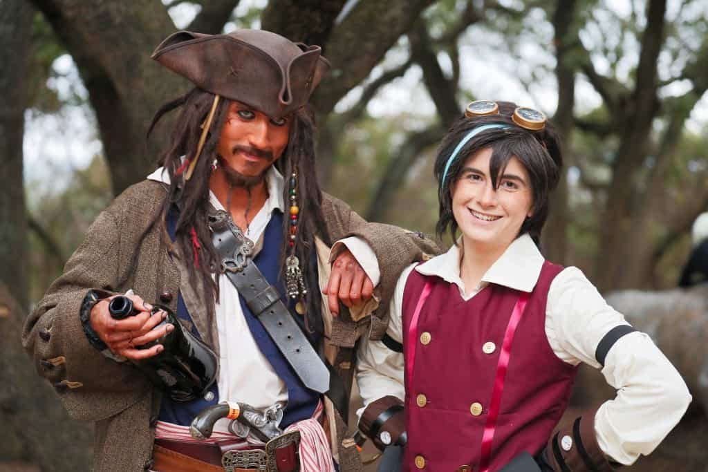 Disfraz de pirata mujer marrón: Disfraces adultos,y disfraces
